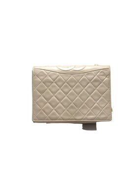 Chanel 1 Quilted CC Logo GD Leather Shoulder Bag